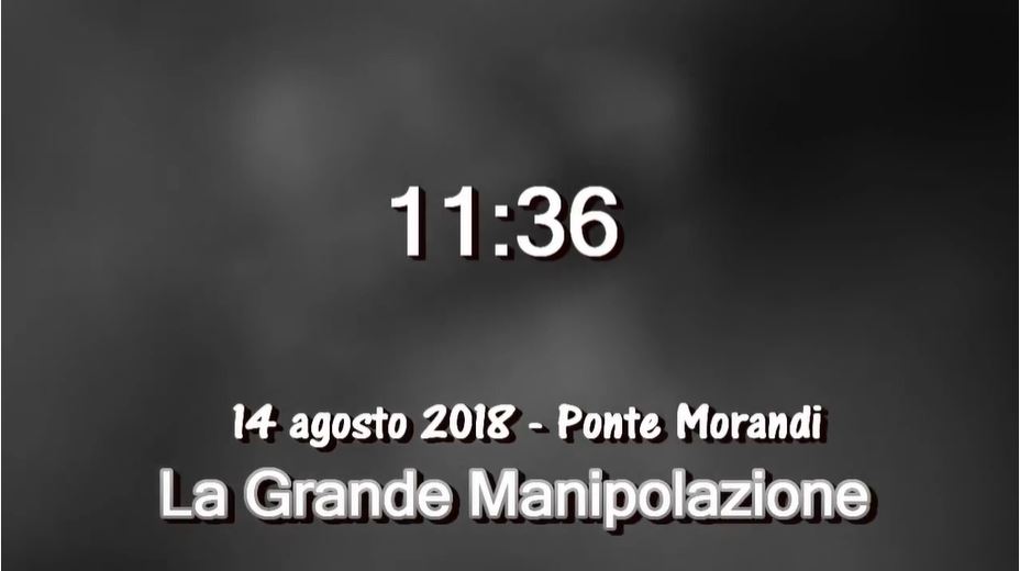 1136 14 agosto 2018 - Ponte Morandi - La Grande Manipolazione - Copertina DailyMotion
